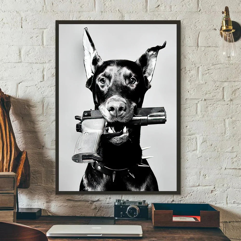 Poster met lijnen en vlakken in modern design