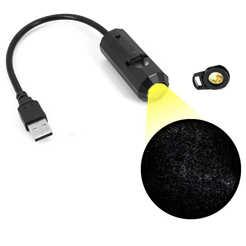 Projector lamp met zachte sterrenprojectie