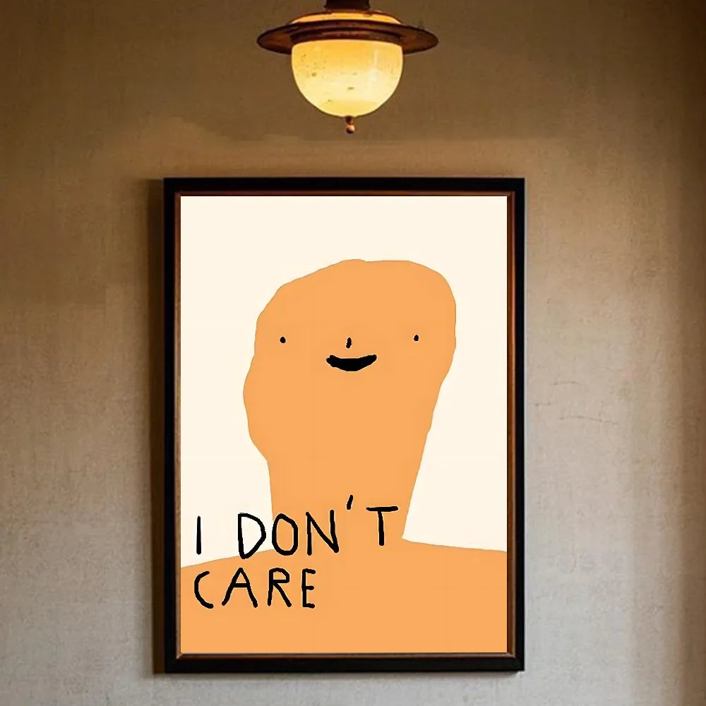Grote poster voor boven het bed
