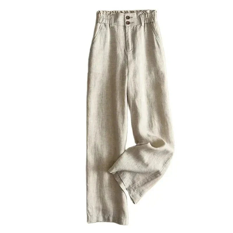 Linnen broeken dames met elastische band – Voor ultiem comfort