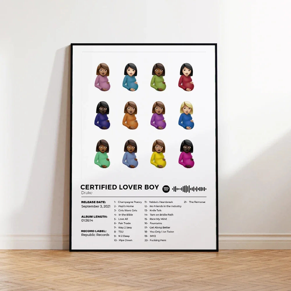 Posterset met drie bijpassende afbeeldingen