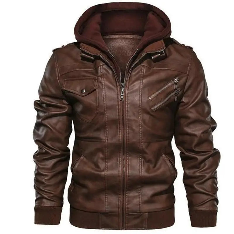 Leren jas heren met capuchon – Trendy en functioneel