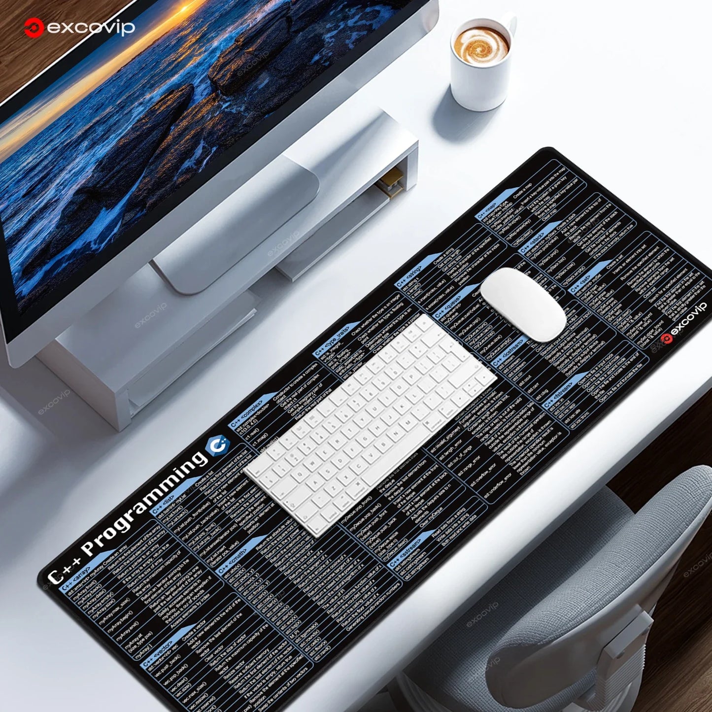 Muismat XL geschikt voor werk en gaming – Multifunctioneel