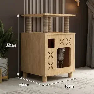 Krabpaal met stevige touwen – Extra krabplezier