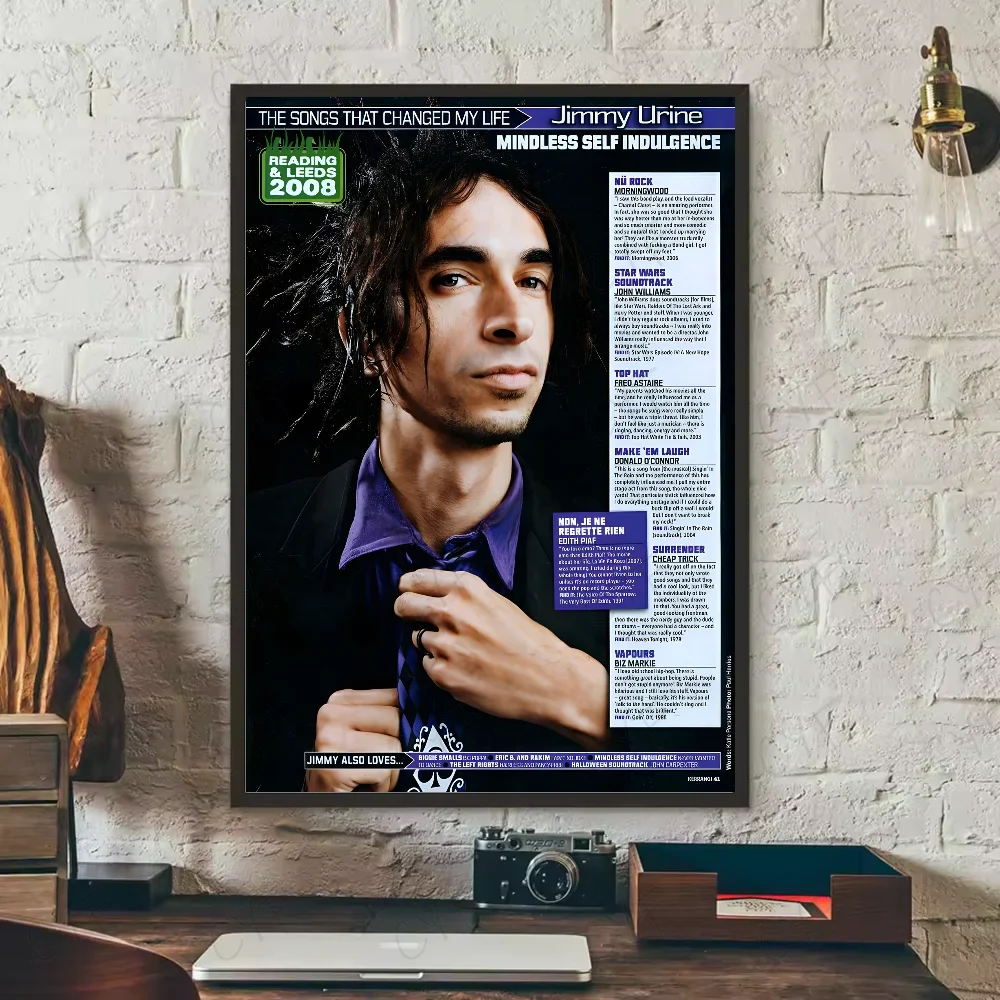 Posters in zwart houtframe ophangen