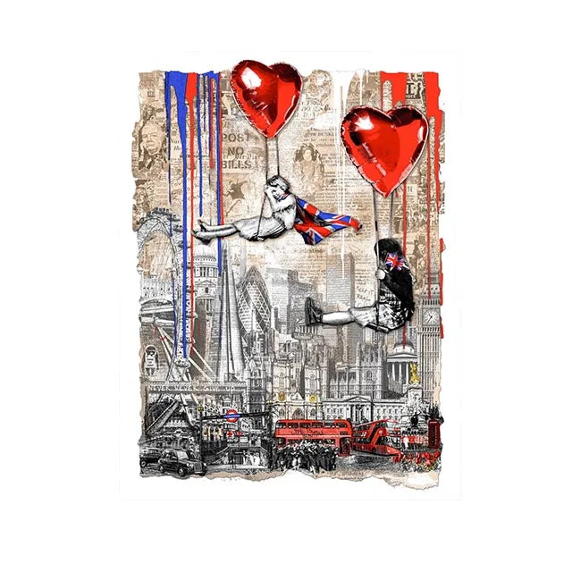 Posterset voor harmonieuze wand