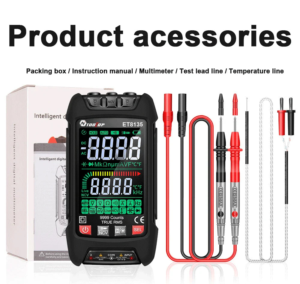 Multimeter met hoorbare continuïteitstest