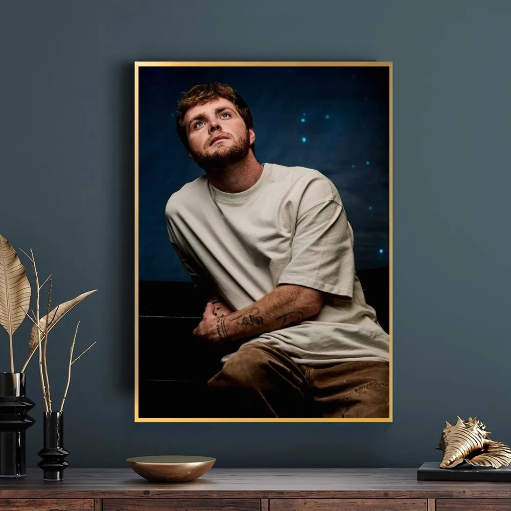 Grote poster voor boven het bed