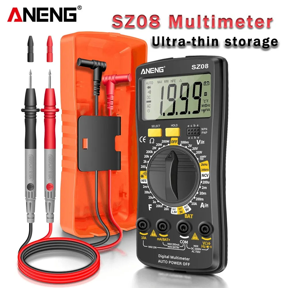 Multimeter met nauwkeurige meetbereikregeling