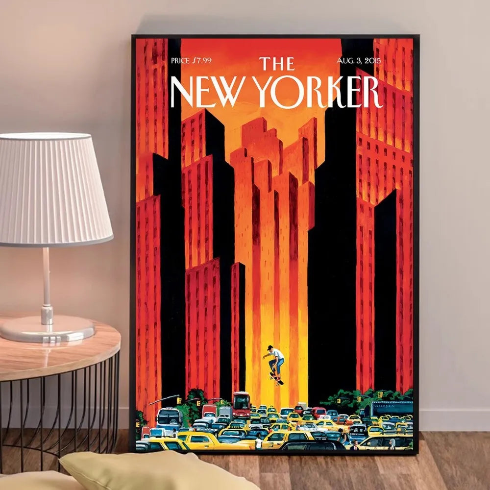 Poster met zonsondergang – Sfeervol en warm