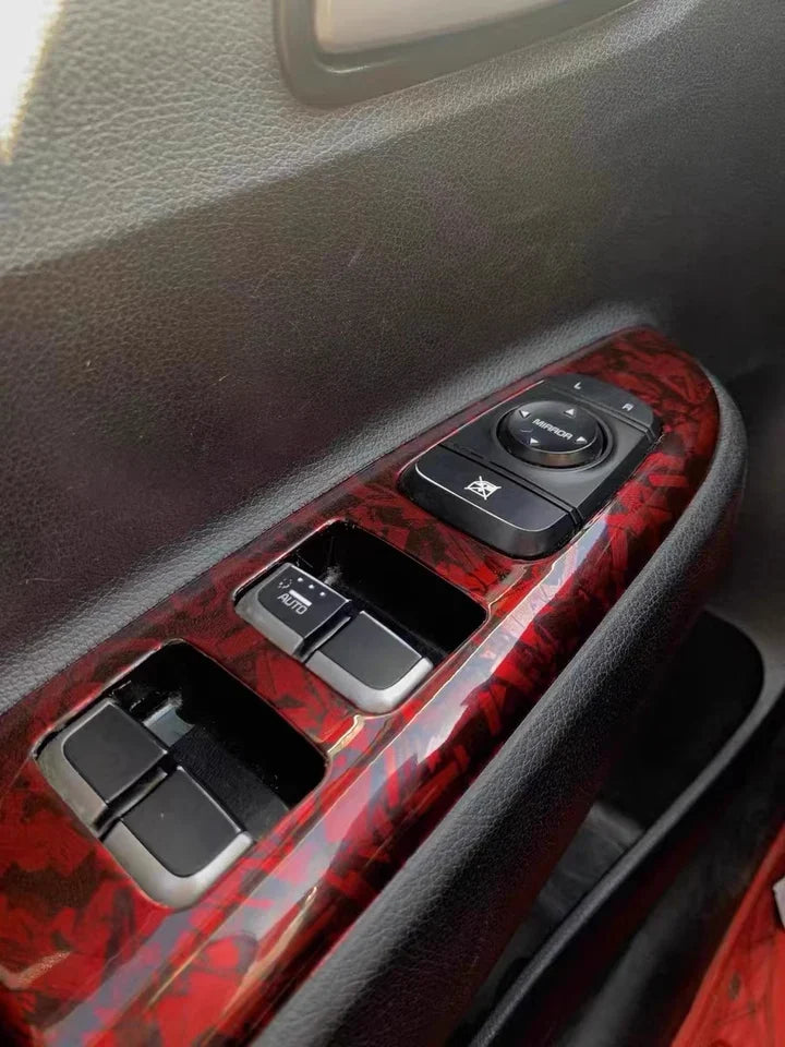 Auto stickers achterruit - Levendige rode textuur voor een opvallende look