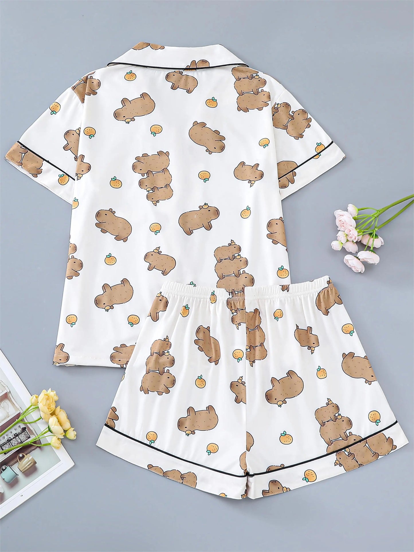 Dames pyjama winter met warme stof