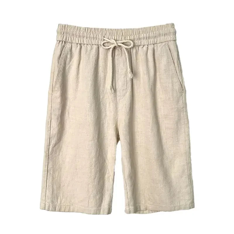 Linnen broek heren met koorddetail – Voor een nonchalante stijl