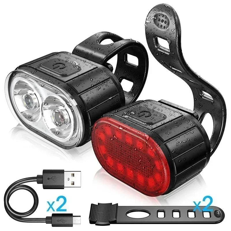 Heldere LED fietslamp met duurzame batterij