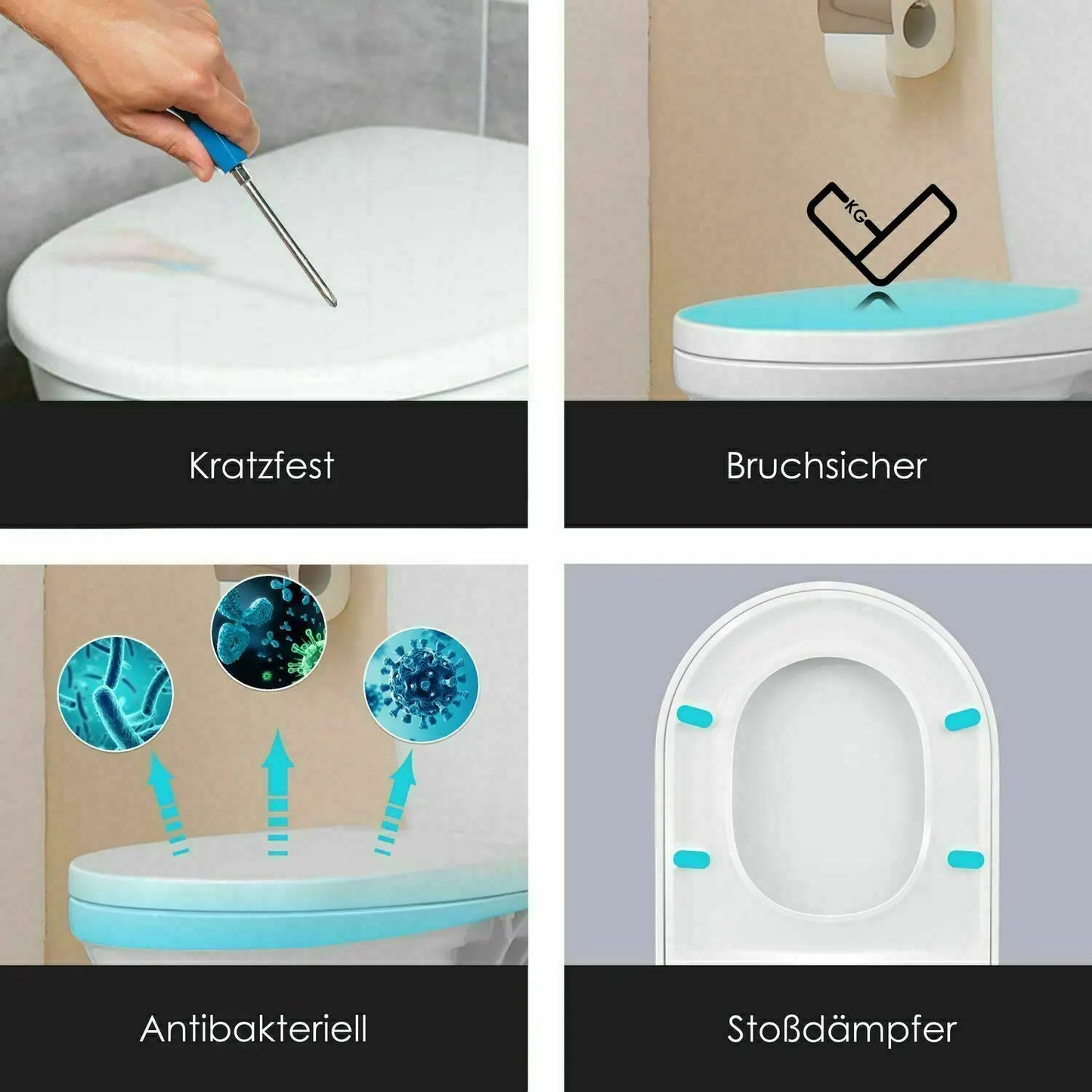 Toiletbril met foamzitting β Zacht en warm