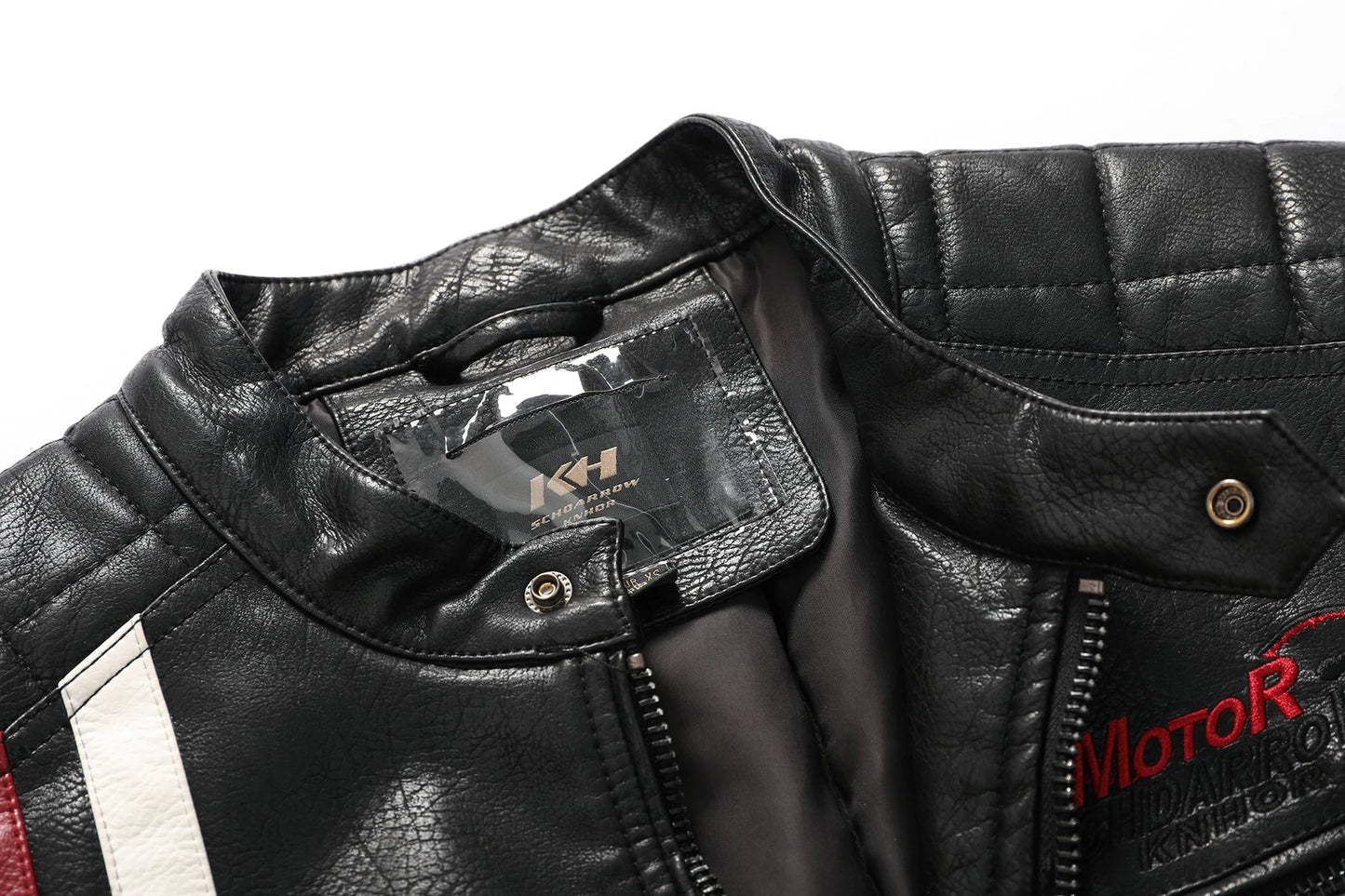 Leren jas heren met gestructureerde look – Strak en modieus