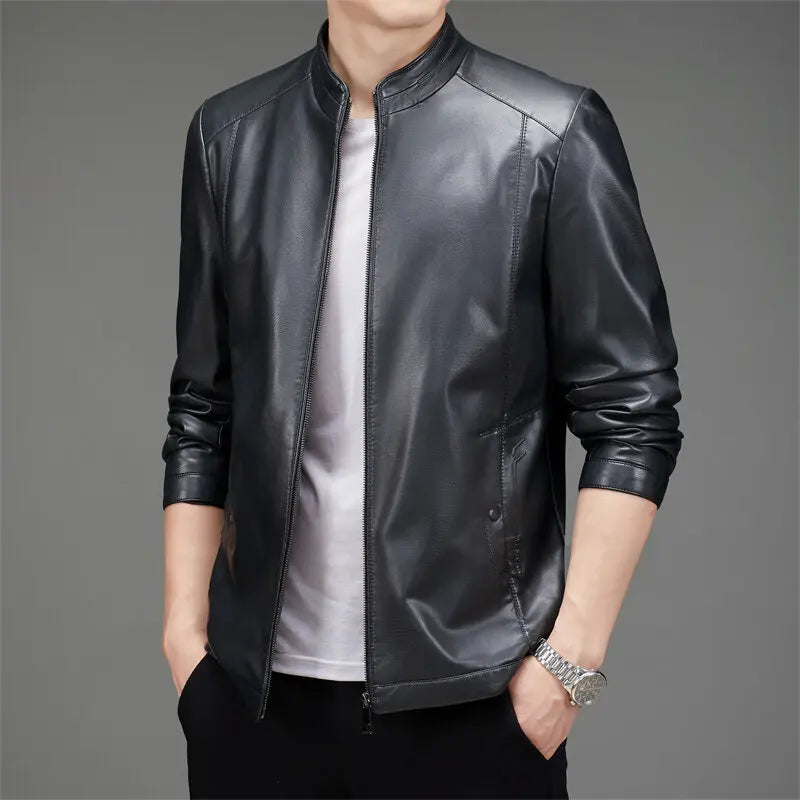 Leren jas heren die tegen een stootje kan – Duurzaam leer