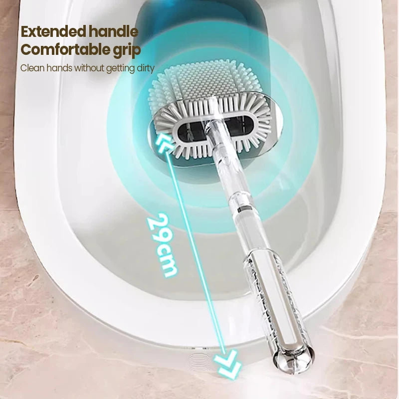 Toiletborstel met open designhouder β Makkelijk schoon te houden