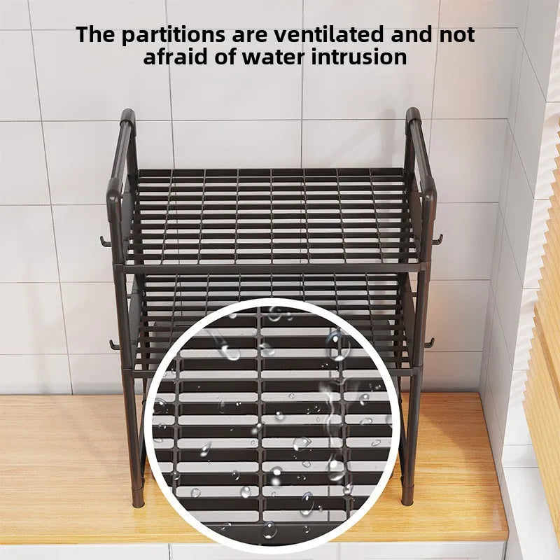 Houten kruidenrekje met minimalistisch profiel