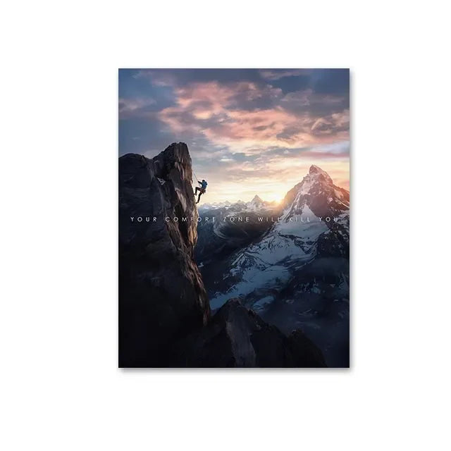 Poster met zonsondergang – Sfeervol en warm