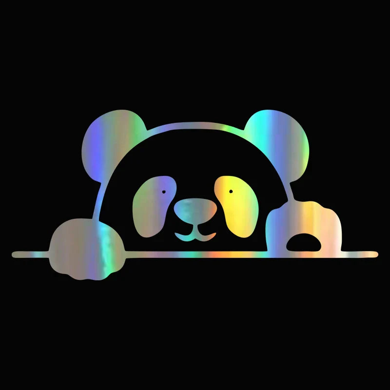 Auto stickers - Schattige Panda Set voor Unieke Autodecoratie