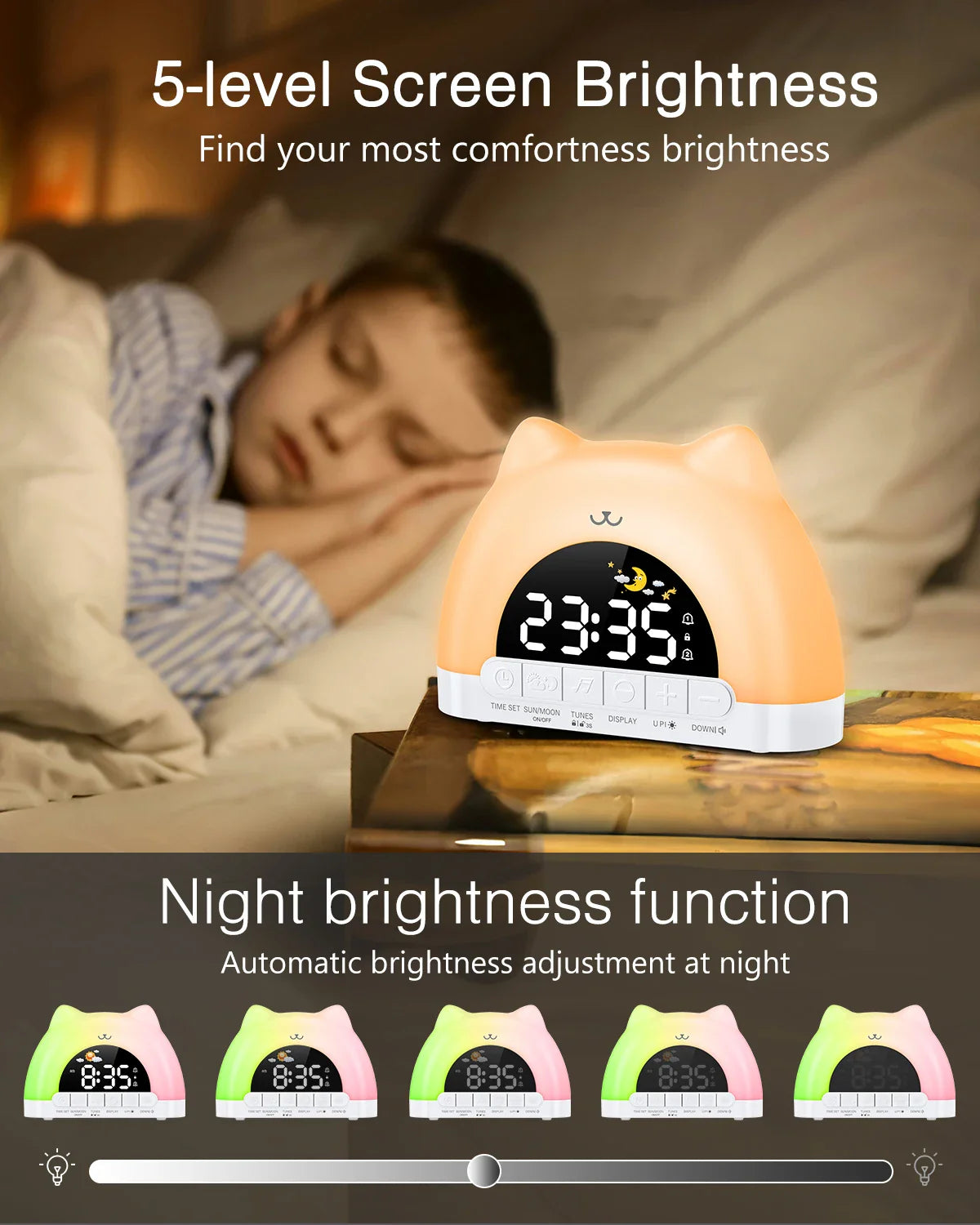 Wake up light Action met meerdere volumes – Voor elke slaper