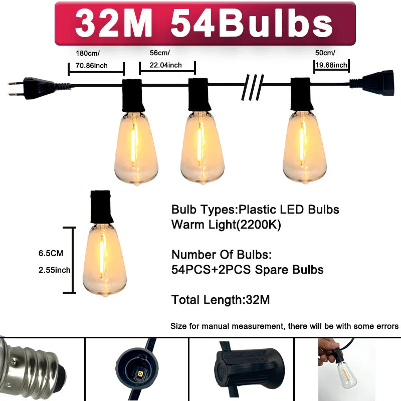 Klassieke lichtslinger voor kerst – Traditionele sfeer