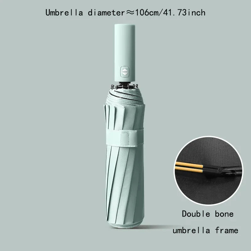 Luxe paraplu met houten handvat