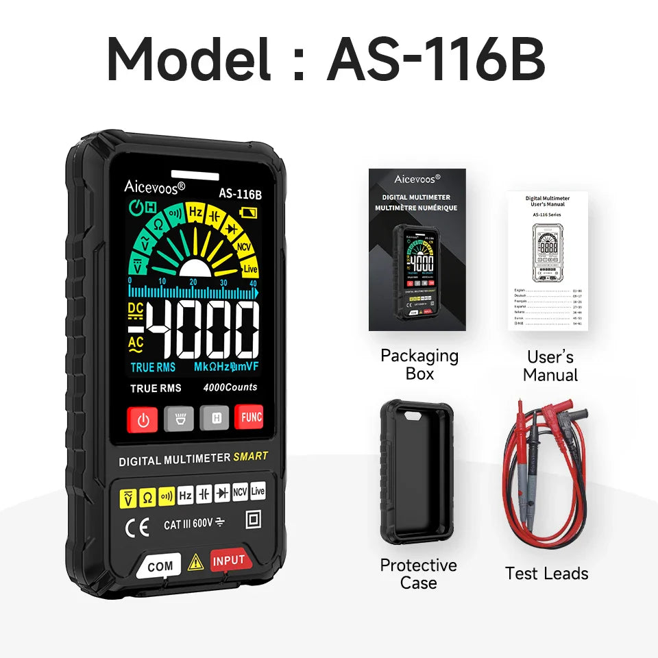 Multimeter met automatische bereikselectie