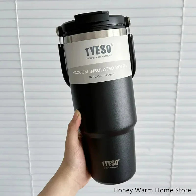 Thermosfles met stijlvolle vorm – Past in elke tas