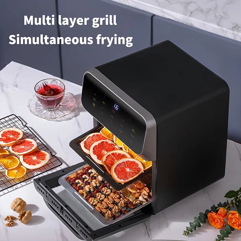 Airfryer met dubbele bakzone β Twee gerechten tegelijk klaar