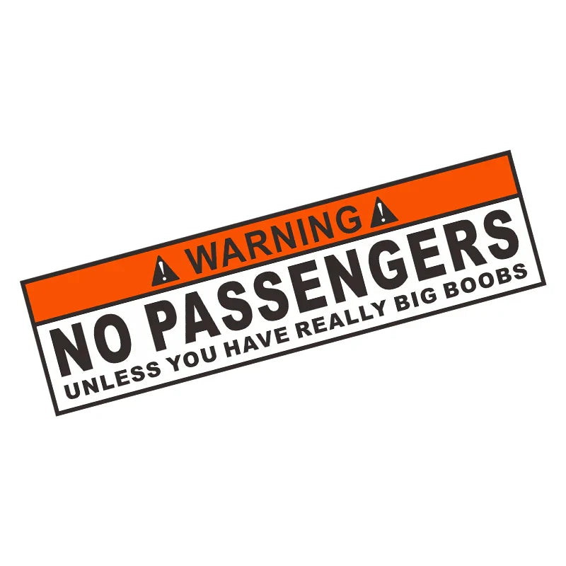 Auto stickers - Grappige achterruit sticker voor hilarische reacties
