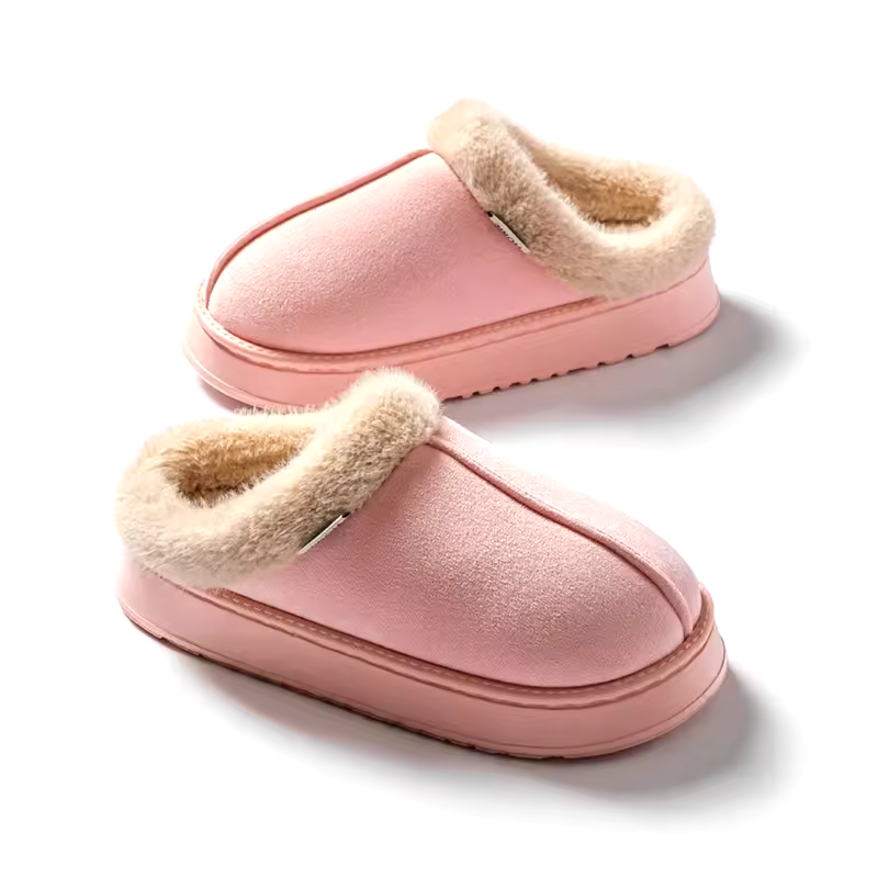 Roze Sloffen – Warme Pantoffels met Antislip