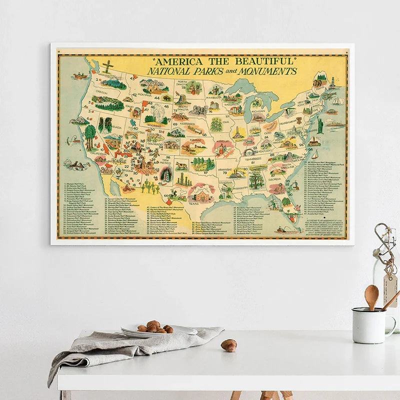 Wereldkaart op glasplaat – Modern en strak