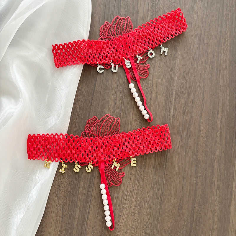 Gepersonaliseerde valentijnsstring – Romantische lingerie met naam