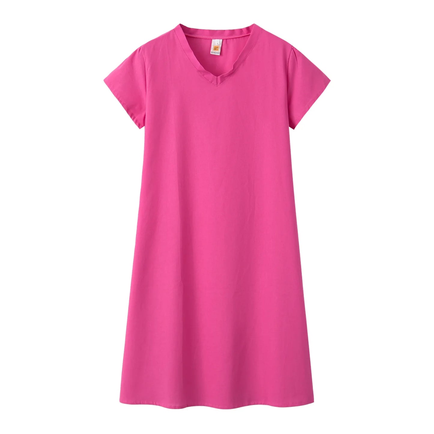 Dames jurk in zachte pastelkleuren
