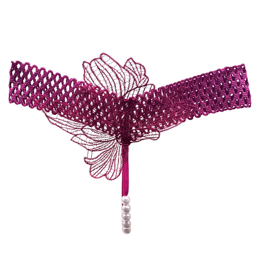 Zwarte kanten string met naam – Sexy en stijlvol