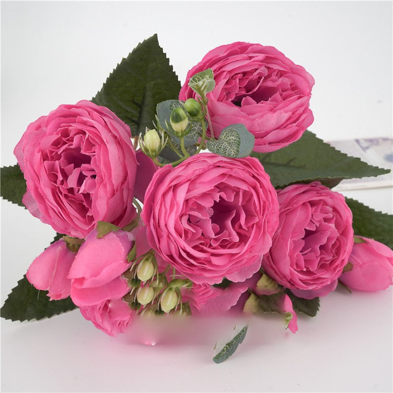 Zijde Bloemen - Boeketten Kunstbloem - Bloemen Zijden - Rose