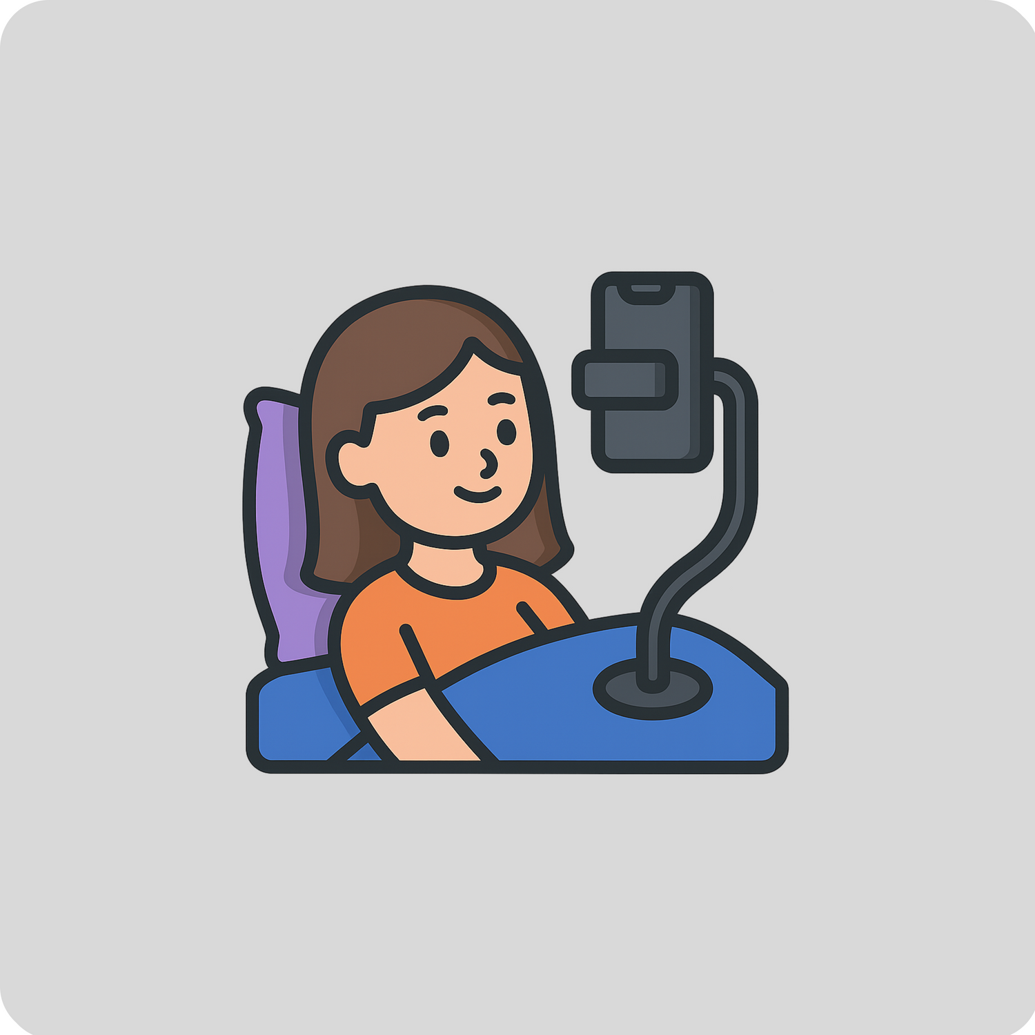 Telefoonhouder-Bed