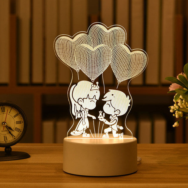 3D-Lamp-LED-Illusie-Bureaulamp-Aanzoek-Nachtlampje-Sfeerverlichting