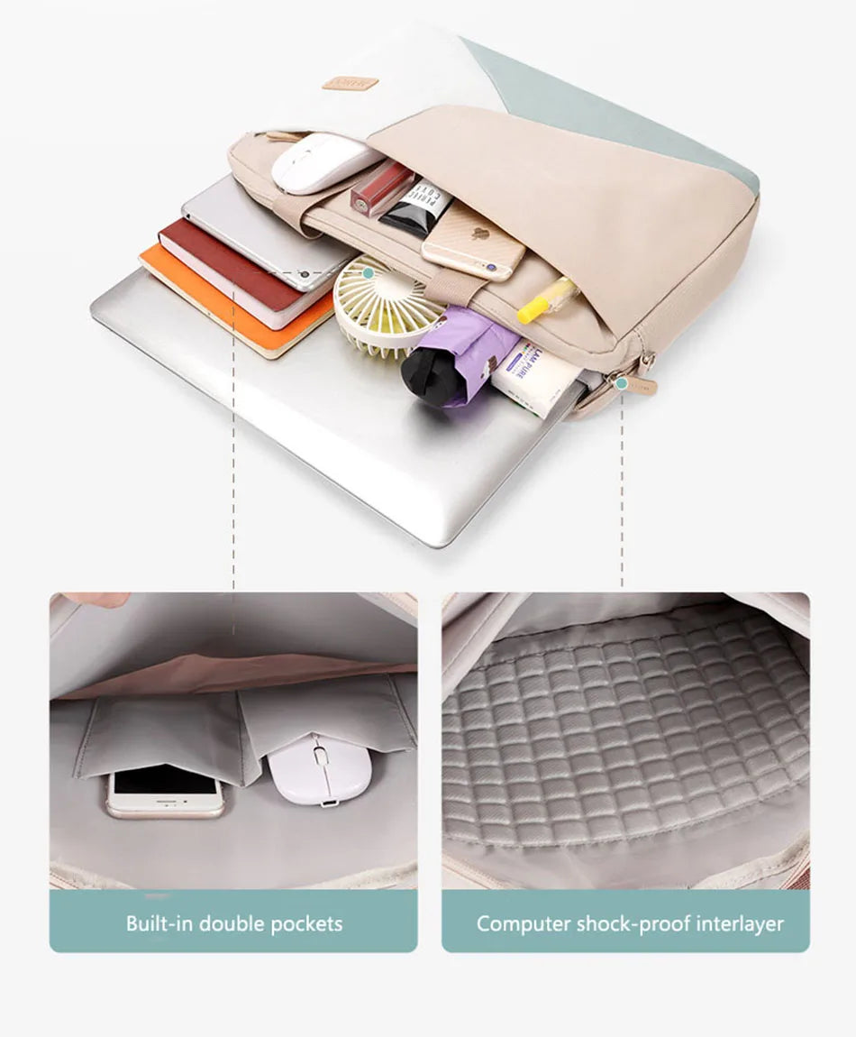 Laptop tas met ritsvak – Extra beveiliging voor accessoires