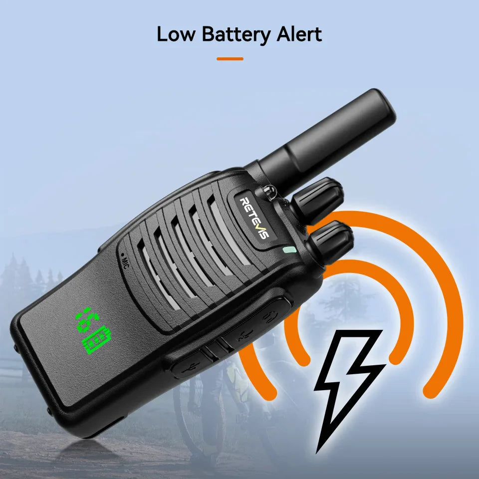 Walkie talkies met anti-interferentie technologie