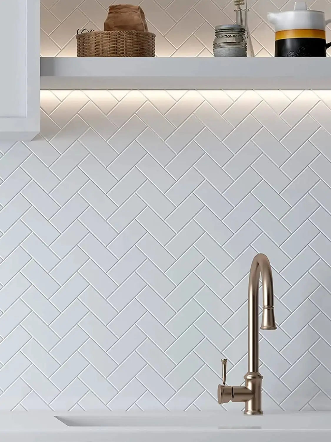 Mozaiek tegels met metallic effect – Glanzende luxe