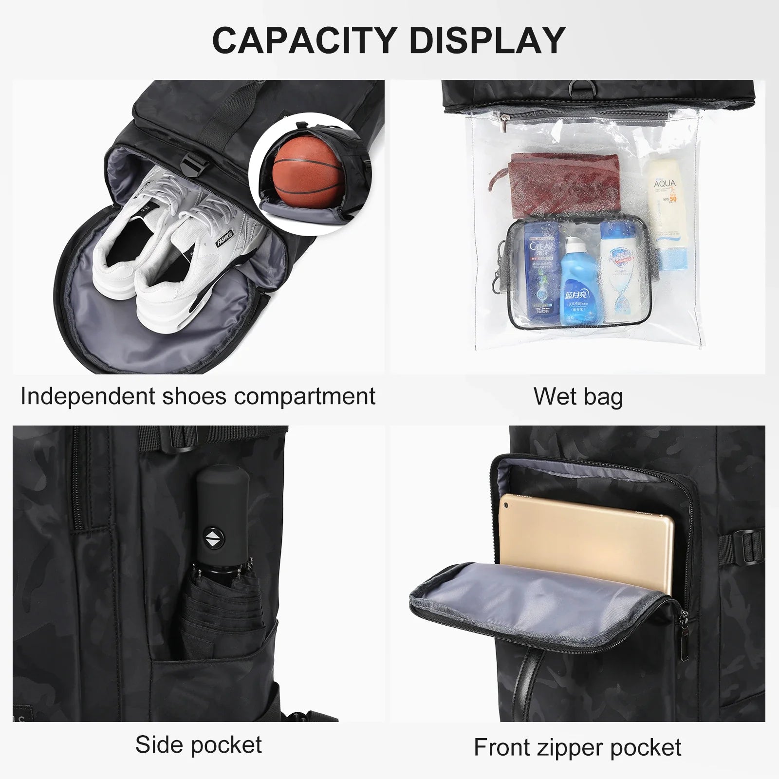 Cabine rugzak met laptopvak en oplaadpoort