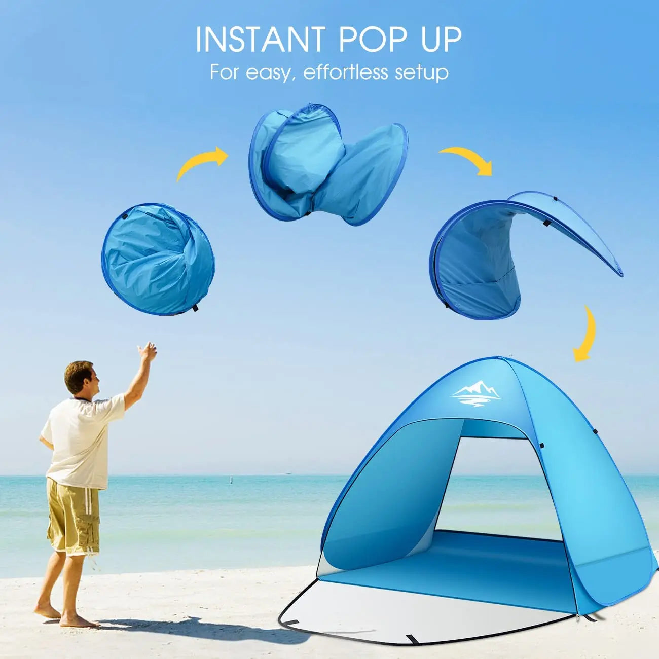 Pop up tent met muggennet en raam – Fris en veilig