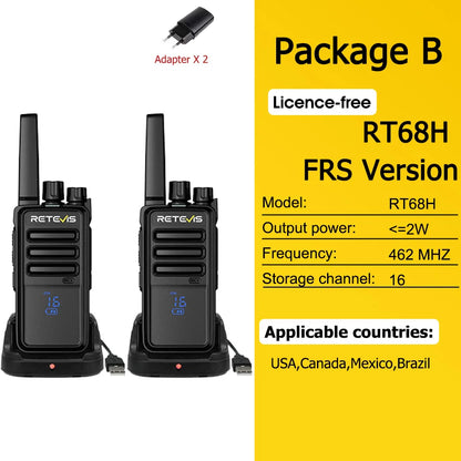 Waterdichte walkie talkies voor kinderen
