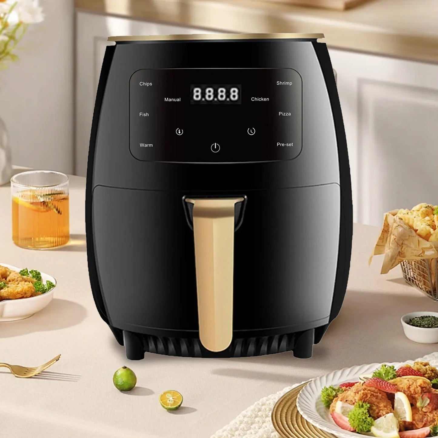 Airfryer XL met non-stick binnenpan – Makkelijk schoon