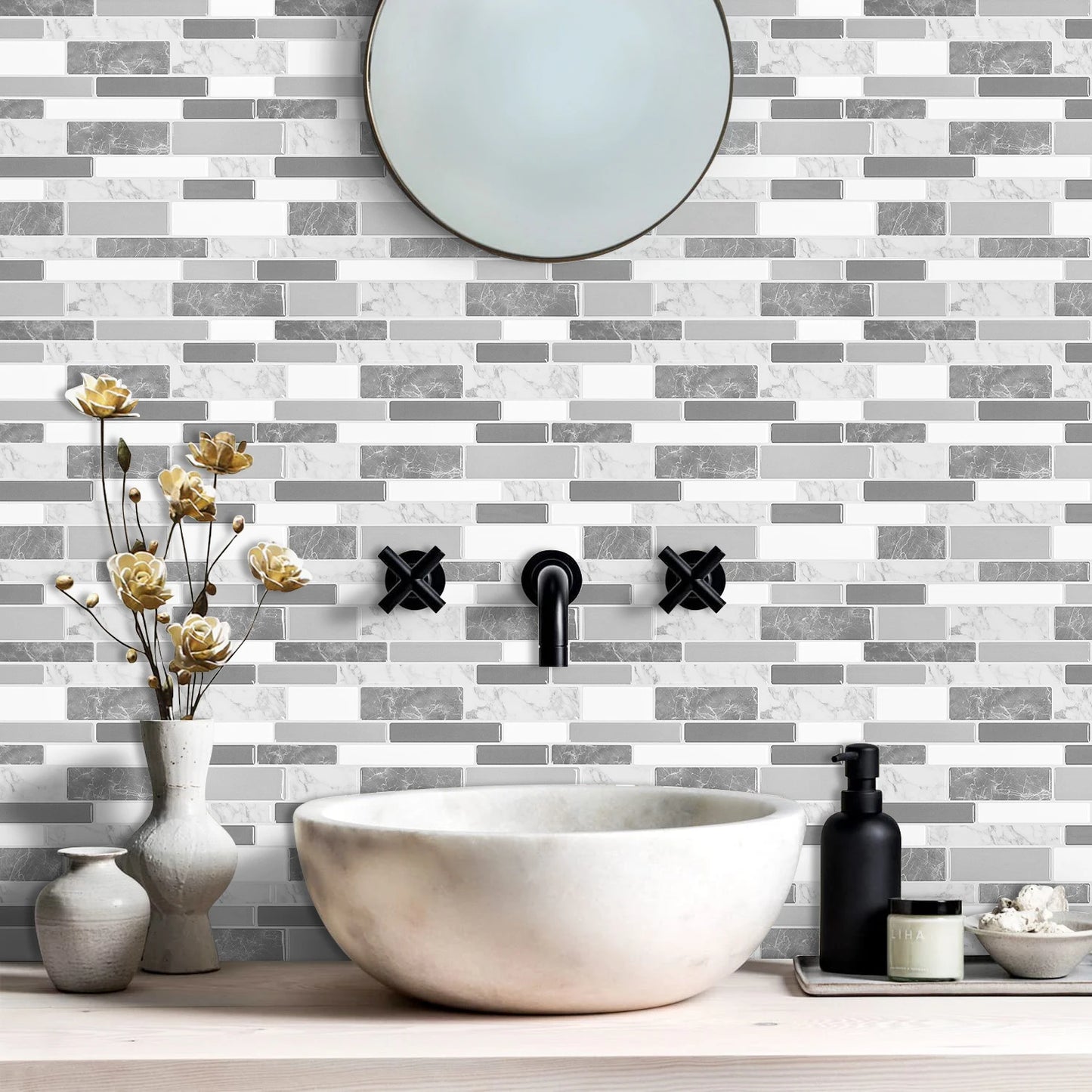 Mozaiek tegels met parelmoer effect – Elegantie en glans