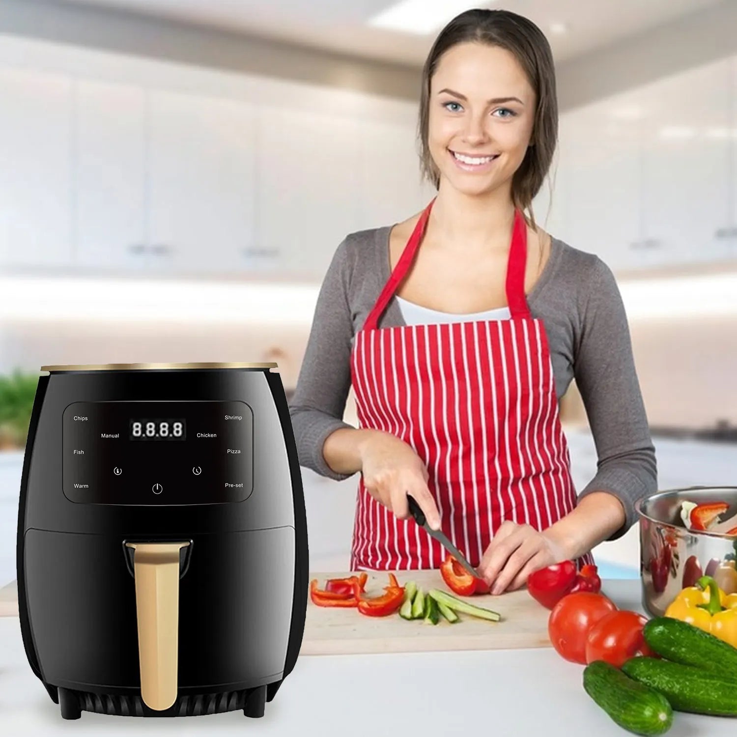 Action airfryer met led-display – Snel en duidelijk