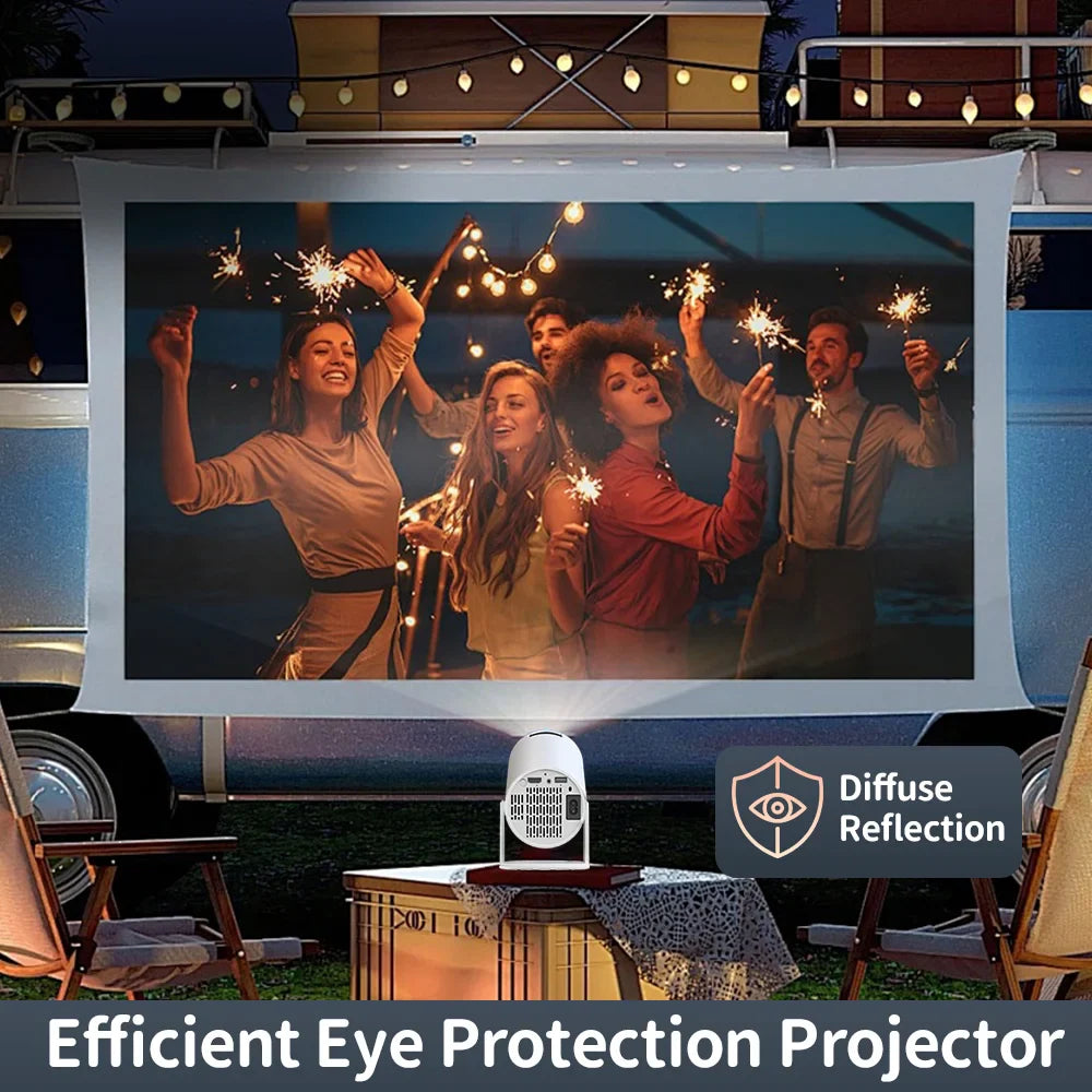 Projector geschikt voor buitenprojectie